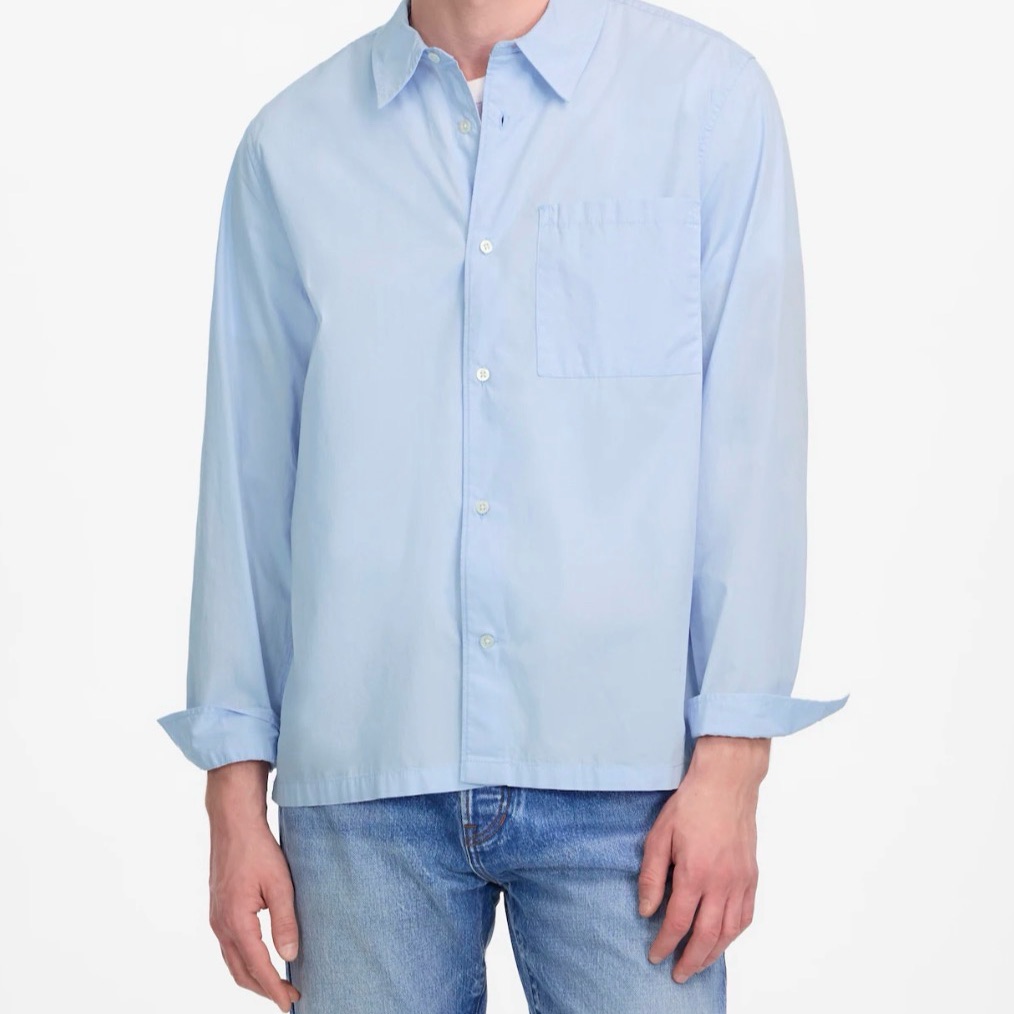 Madewell Nwt Straight-Hem Cotton Button-Up Shirt Size Xs